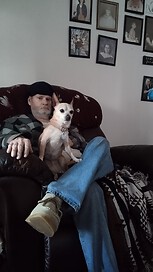 Husband and furbaby 