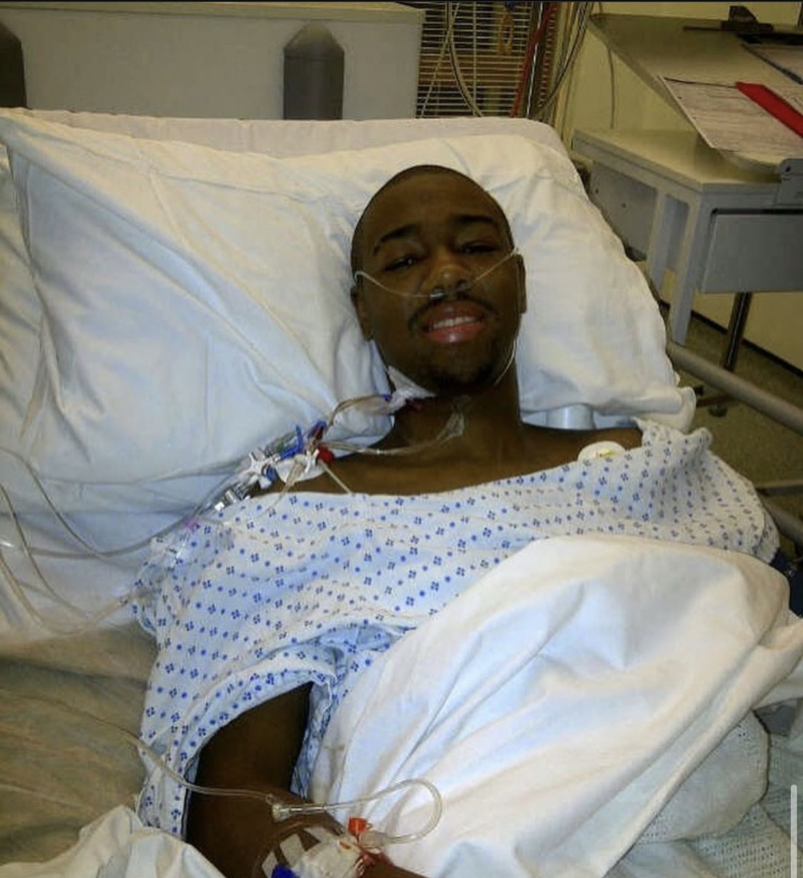 Khiry after his kidney transplant