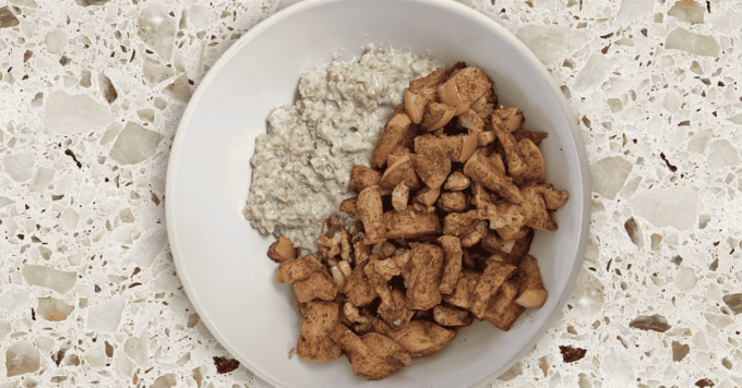 Kidney Friendly Apple Crisp Oatmeal image